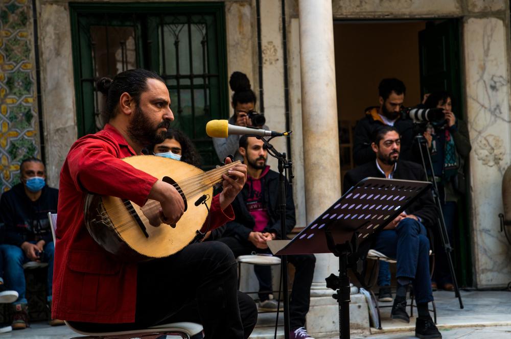 Concert Rébétiko Maalouf by Nidhal Yahyaoui, end of a first stage of artistic residence, Tunis - February 2021